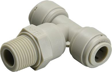 BF-TEdk-…-N-… - T-screw in connector, adjustable while pressureless, conical,  NPT-thread