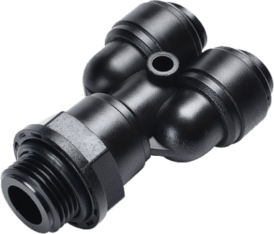 BF-YEd-…-G-… - Y-screw in connector, adjustable while pressureless, cylindrical, G-thread