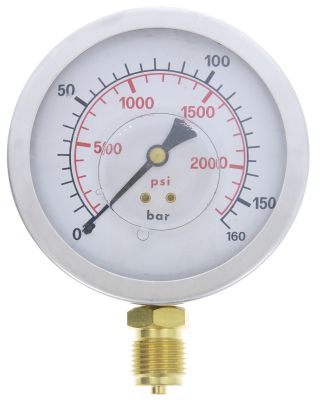 M-GU-100-VA - Rohrfedermanometer - Glyzerin