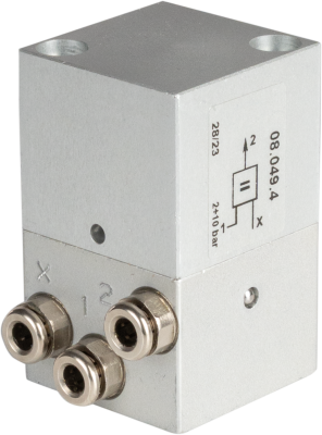 3/2-Yes-Ventil Federrückstellung NG Ø4 mm Steck