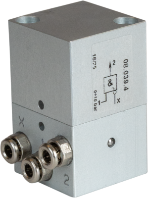 3/2-NOT-Ventil Federrückstellung NG Ø4 mm Steck