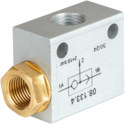 Oder-Ventil T-Form 1/8"